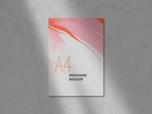 3 Fold A4 Brochure Mockup (PSD)