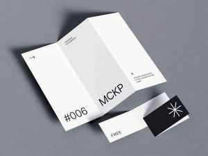 3-Fold and Landscape Brochures Mockup (PSD)