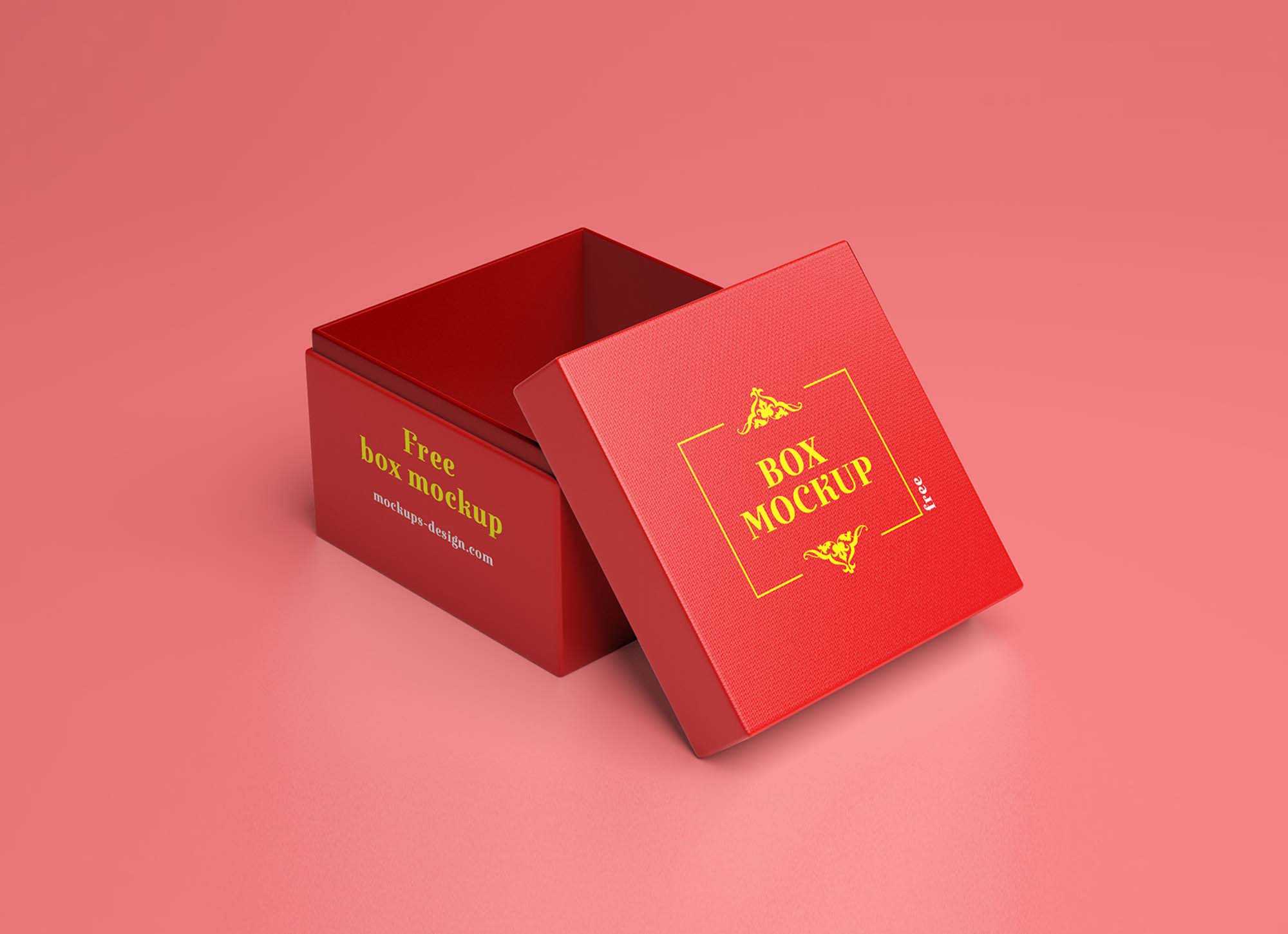 3 Gift Box Mockups (PSD)