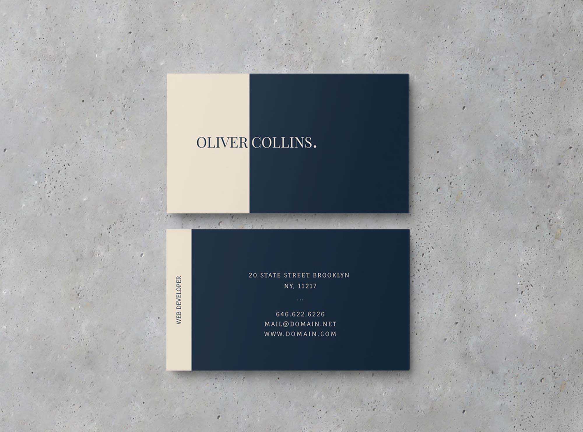 3 Hugo Business Card Templates (Ai)