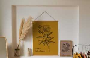 3 Interior Frames Mockup (PSD)
