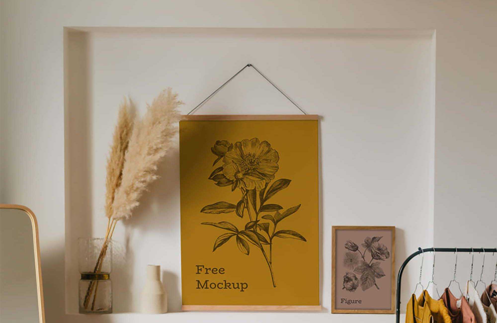 3 Interior Frames Mockup (PSD)