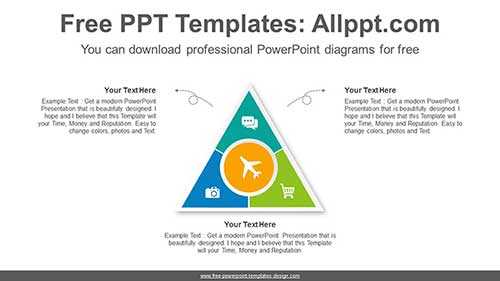 3-Stages Pyramid PowerPoint Diagram