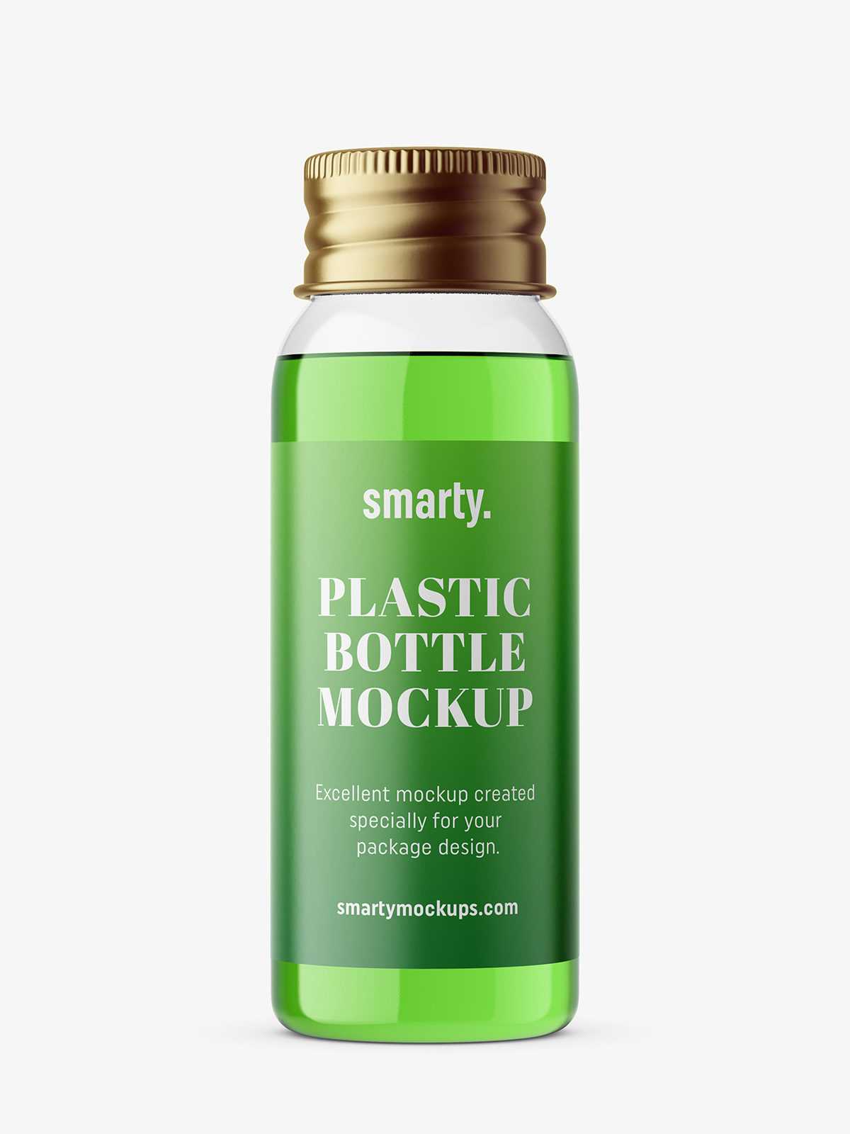 30 ml bottle with silver cap mockup / transparent