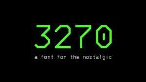 3270 Font › Fontesk