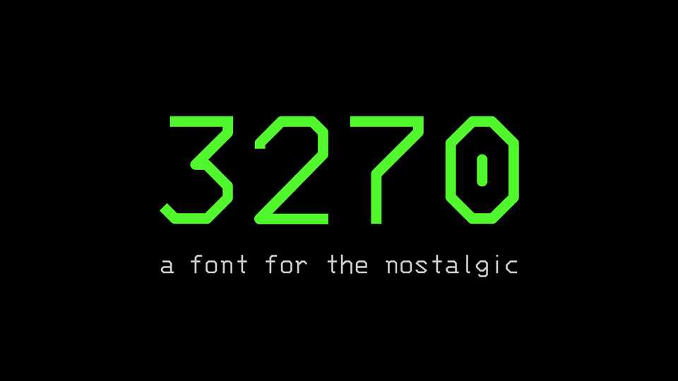 3270 Font › Fontesk