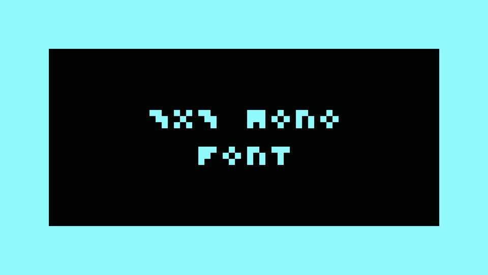 3×3 Mono Font › Fontesk