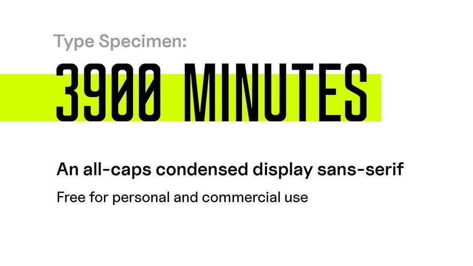 3900 Minutes Font › Fontesk