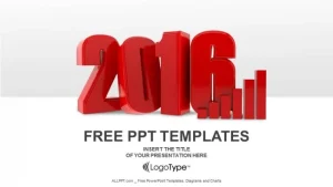 3D Chart for 2016 PowerPoint Templates