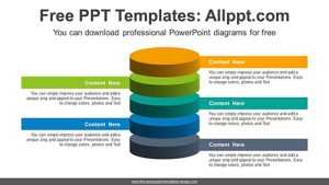 3D Clustered Circles PowerPoint Diagram