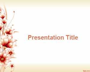 3D Flower PowerPoint Template