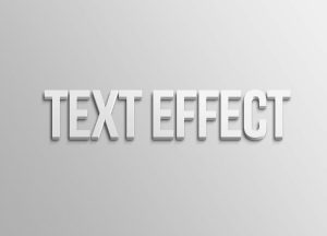 3D Free Smart Object Text Effect (PSD)