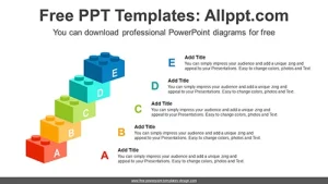 3D Lego Block PowerPoint Diagram