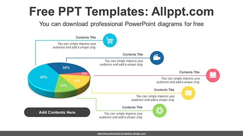 3D Pie Chart PowerPoint Diagram