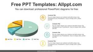3D Pie Charts Diagram Template