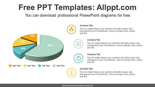 3D Pie Charts Diagram Template