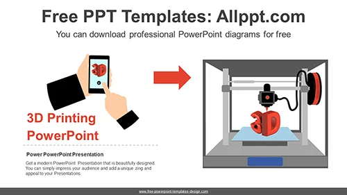 3D Printers PowerPoint Diagram Template