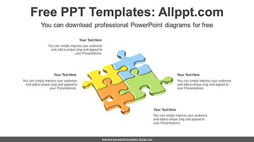 3D Radial Puzzle PowerPoint Diagram