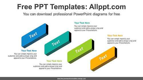 3D Rectangle Banner PowerPoint Diagram