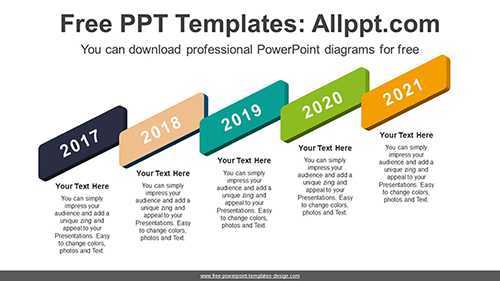 3D Rounded Rectangle PowerPoint Diagram