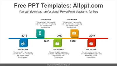 3D square format PowerPoint Diagram Template
