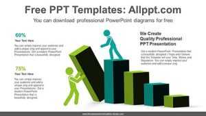 3D Square Pillar PowerPoint Diagram