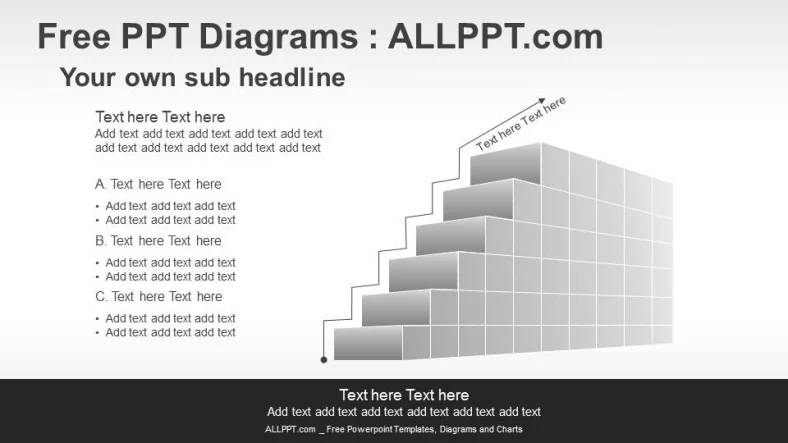 3D Stair PPT Diagrams