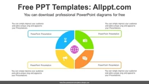 4-Divided Circle PowerPoint Diagram