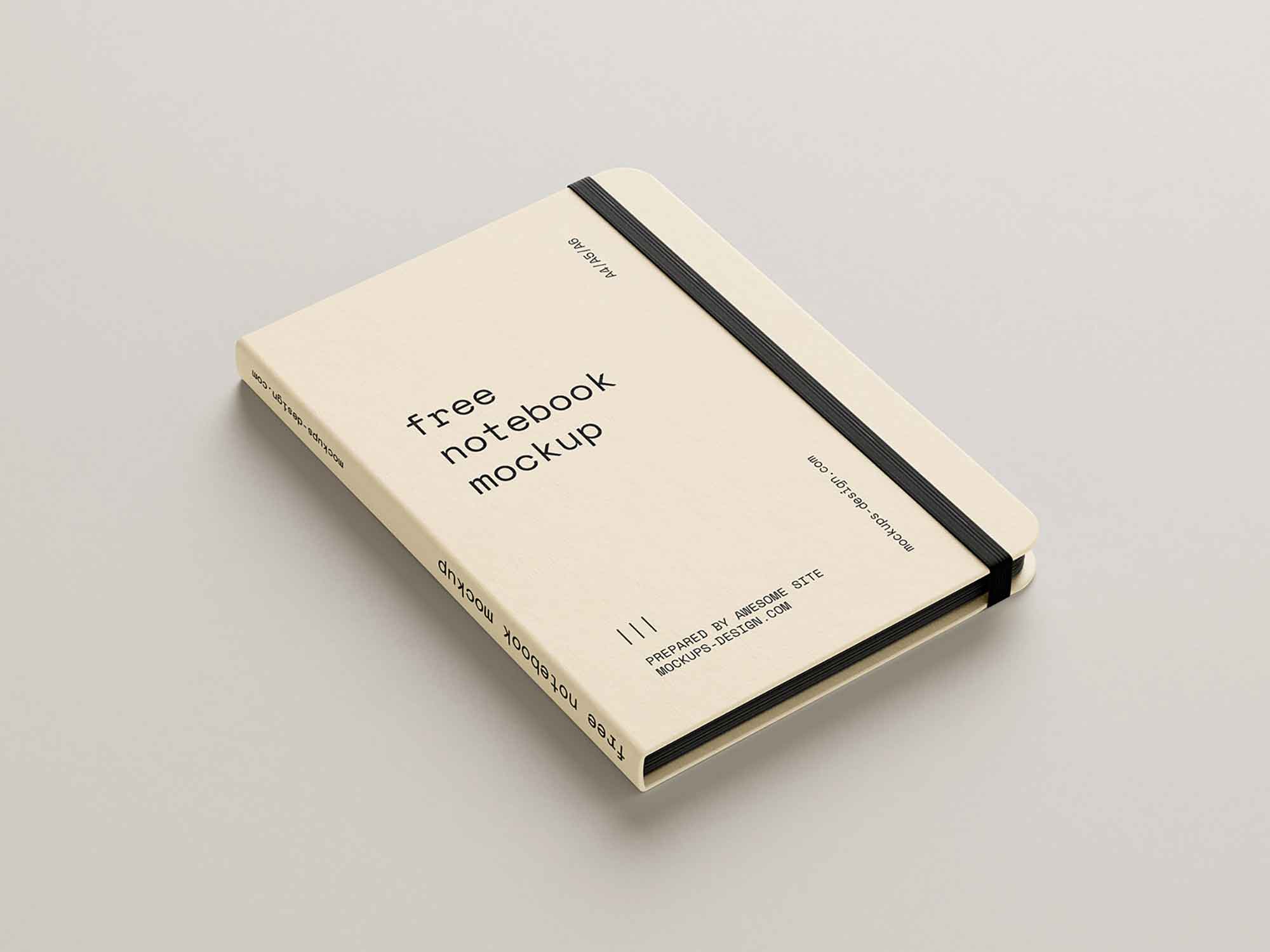 4 Free Notebook Mockups (PSD)