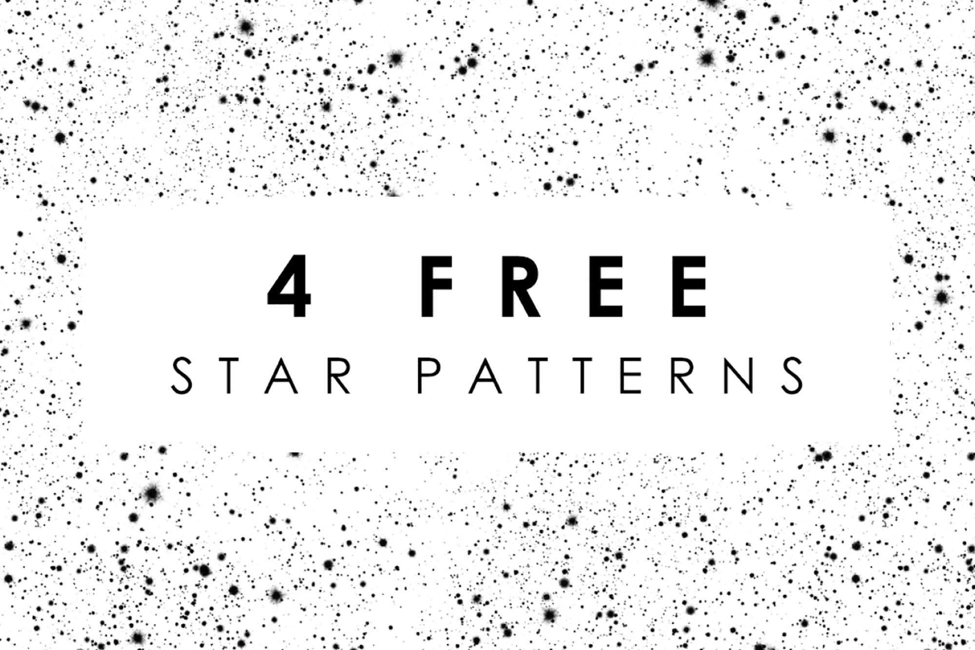 4 Free Star Patterns (PNG)