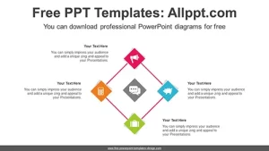4-Options Rhombus PowerPoint Diagram