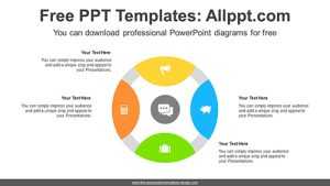 4-Part Circle Ring PowerPoint Diagram