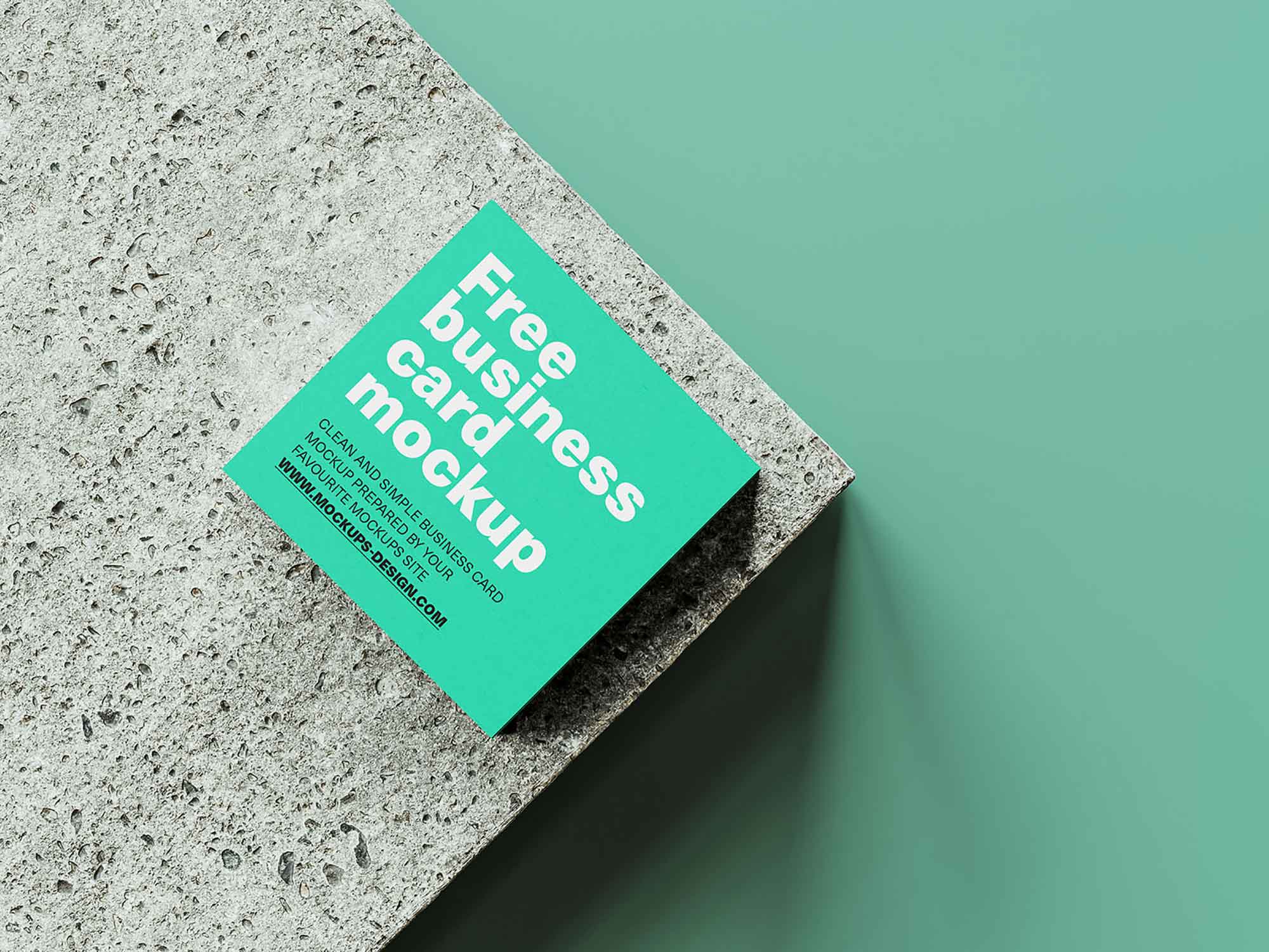 4 Square Business Card Mockups