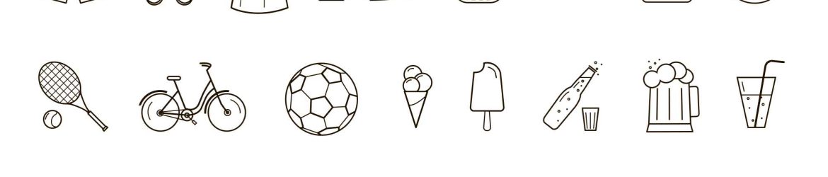 40 Free Summer Icons (PSD - AI)