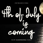 4th Of July Is Coming Font