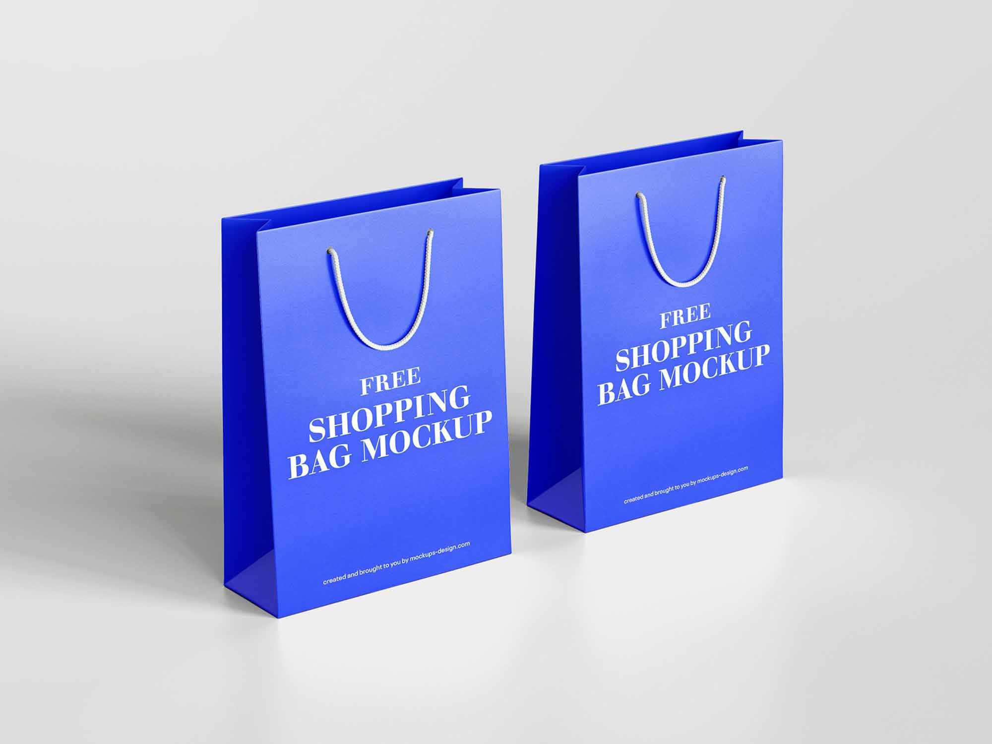 5 Free Shopping Bag Mockups (PSD)