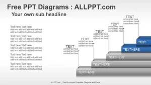 5 Stair PowerPoint Diagrams