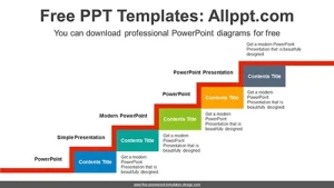 5-Step Stairs PowerPoint Diagram