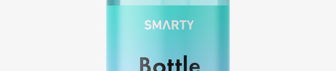 500 ml pharmacy bottle mockup / clear