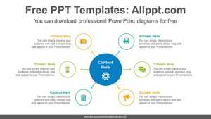 6 circles PowerPoint Diagram Template