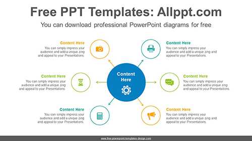 6 circles PowerPoint Diagram Template
