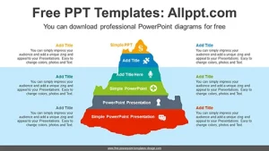 6 Divided Iceberg PowerPoint Diagram