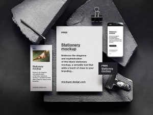 6 Free Stationery Mockups