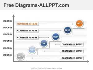 6 Stair Diagrams PowerPoint Template