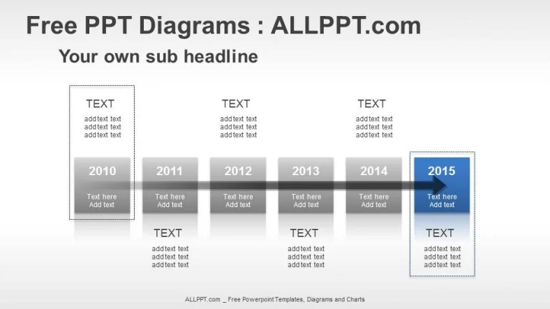 6 Years Timeline PPT Diagrams