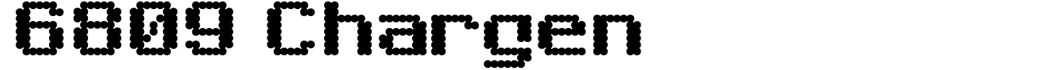 6809 Chargen Font