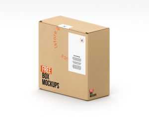 7 Free Box Packaging Mockups