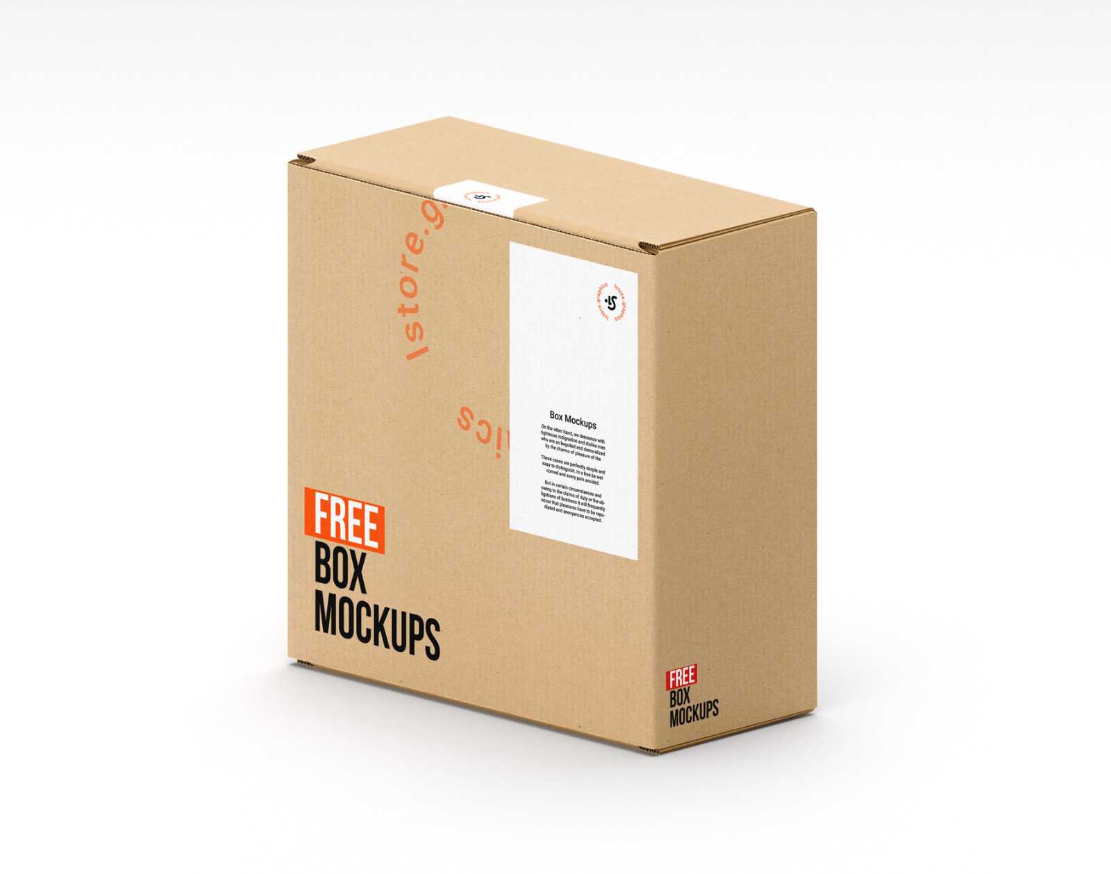 7 Free Box Packaging Mockups