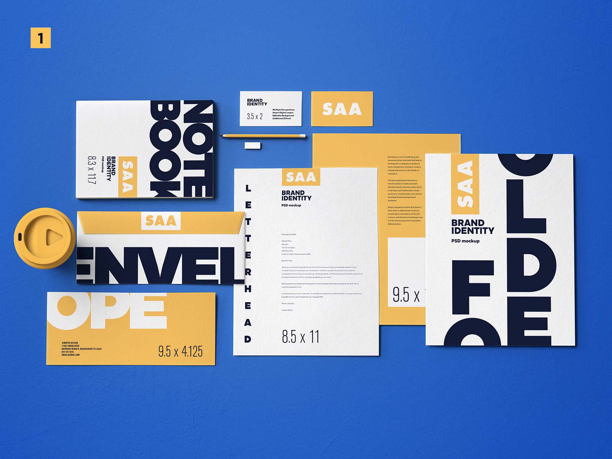 7 Free Identity Design Mockups (PSD)