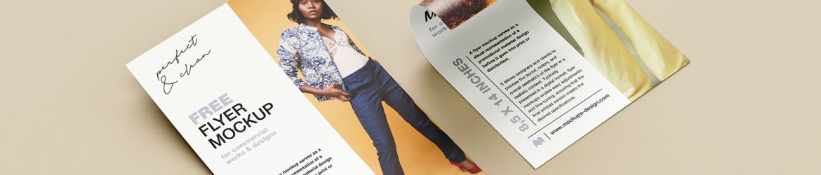 8,5 x 14 in flyer mockup
